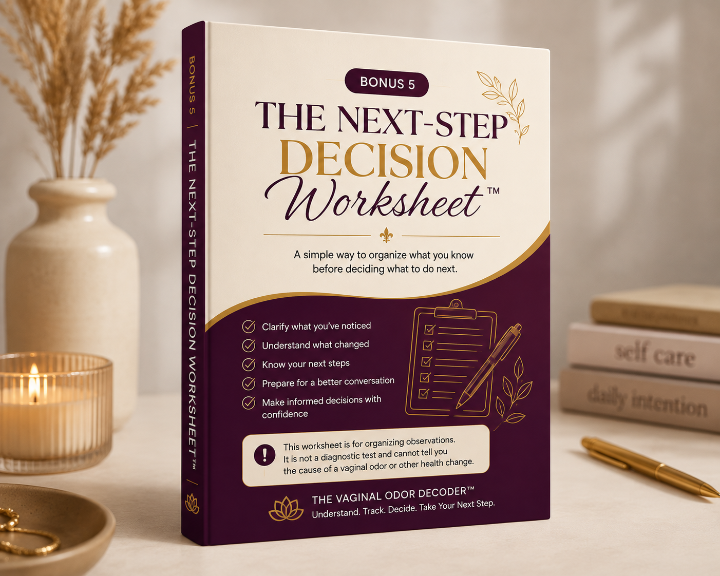 The Next-Step Decision Worksheet mockup